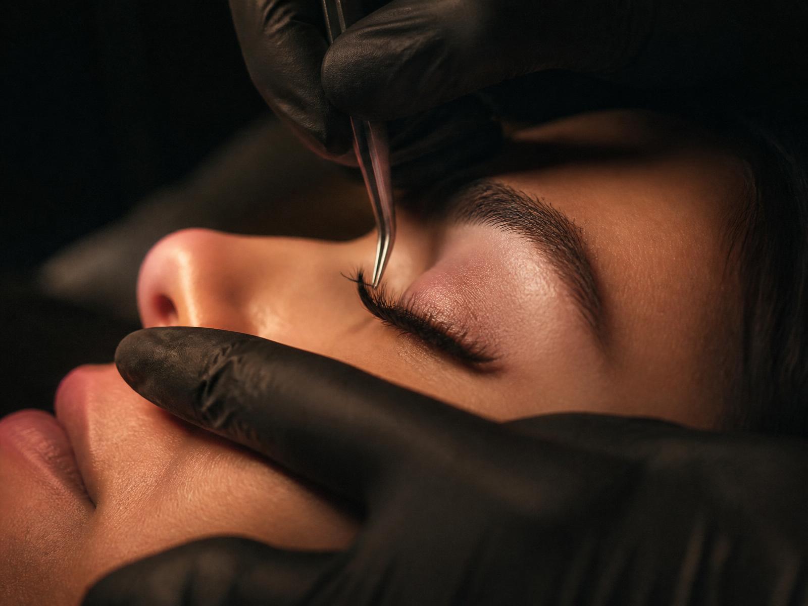 Lash Artist bei der Arbeit